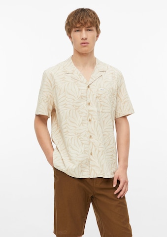 s.Oliver Regular Fit Hemd in Beige: Vorderseite