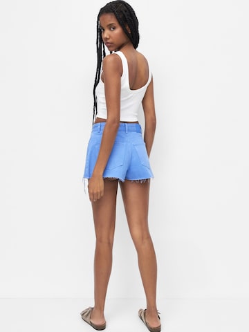 Pull&Bear Loosefit Shorts in Blau