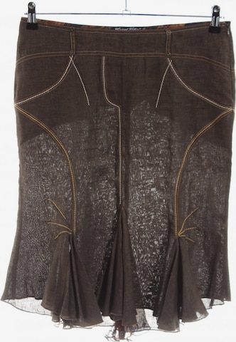 Tricot Chic High Waist Rock in M in Bronze: front