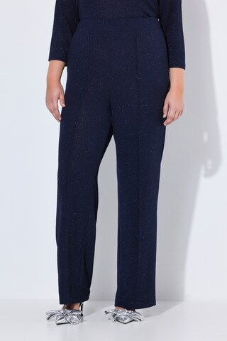 Ulla Popken Regular Broek in Blauw: voorkant