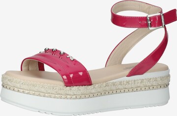 Nero Giardini Sandalen met riem in Roze: voorkant