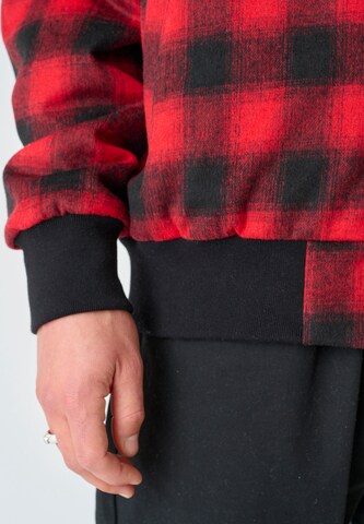 Cleptomanicx Between-Season Jacket 'Checker' in Red