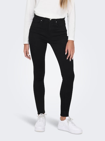 ONLY Skinny Jeans 'MILA' in Zwart: voorkant