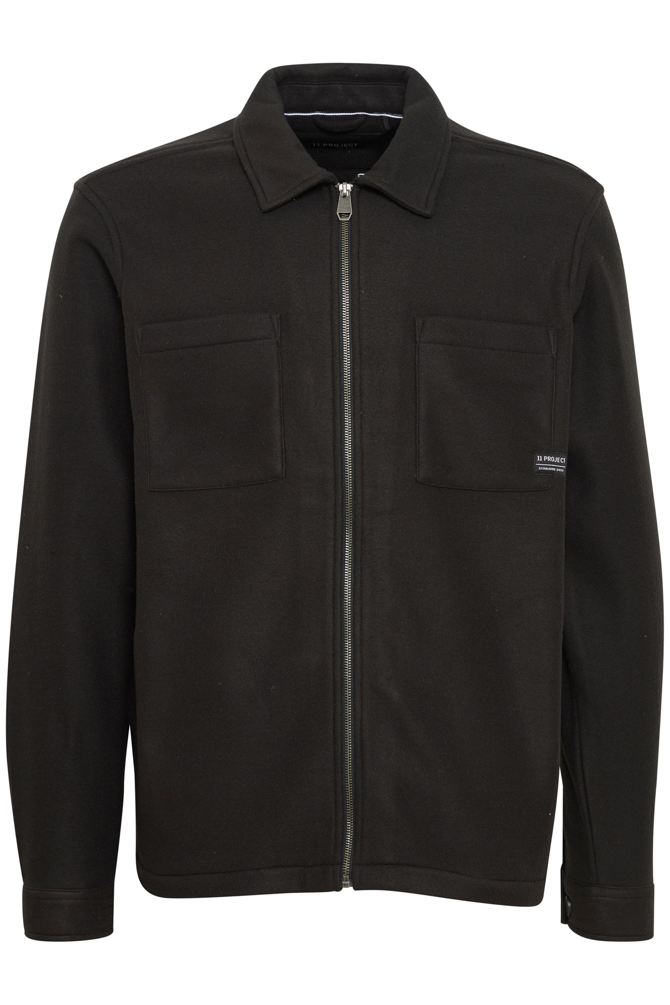 11 Project Jacke 'Charlie' in Schwarz: Vorderseite