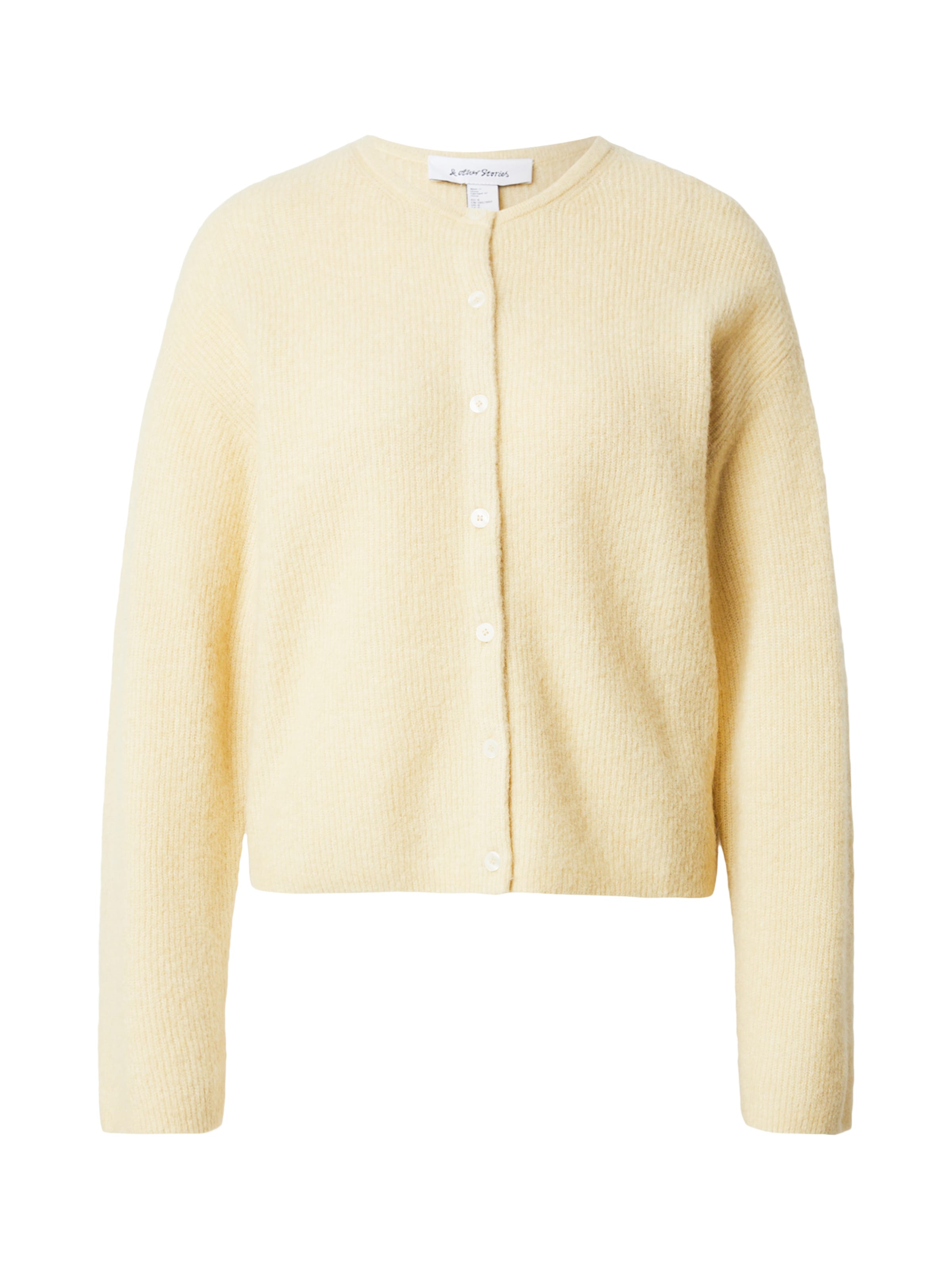 & Other Stories Knit Cardigan in Yellow: front
