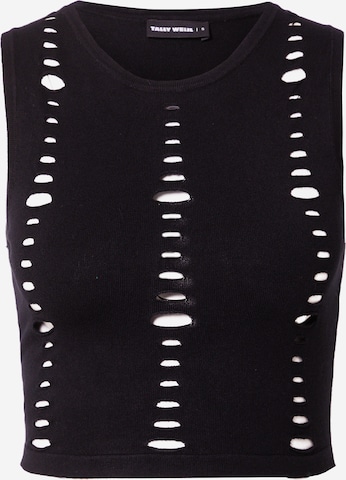 Tops en tricot Tally Weijl en noir : devant