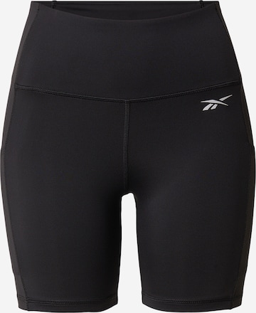 Reebok - Skinny Pantalón deportivo en negro: frente