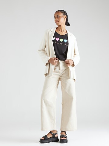 Key Largo Shirt 'WT DAY' in Zwart