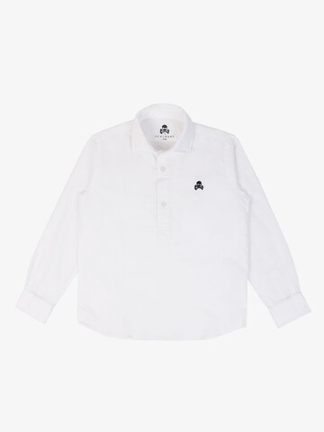 Scalpers Regular fit Button Up Shirt in White: front