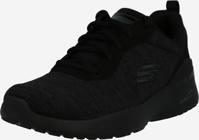 SKECHERS Låg sneaker i gråmelerad / svart, Produktvy