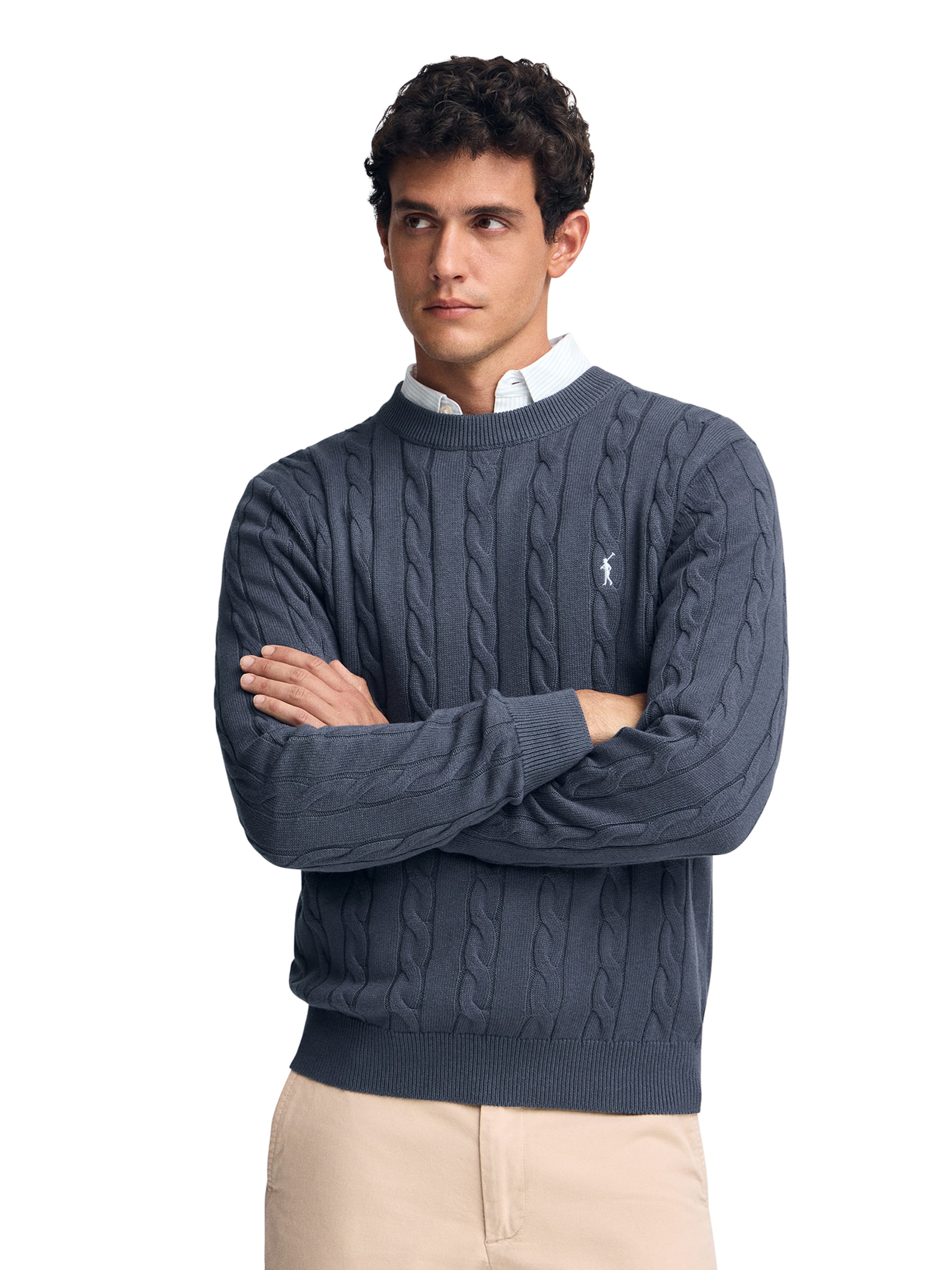 Polo Club Pullover in Blau: Vorderseite