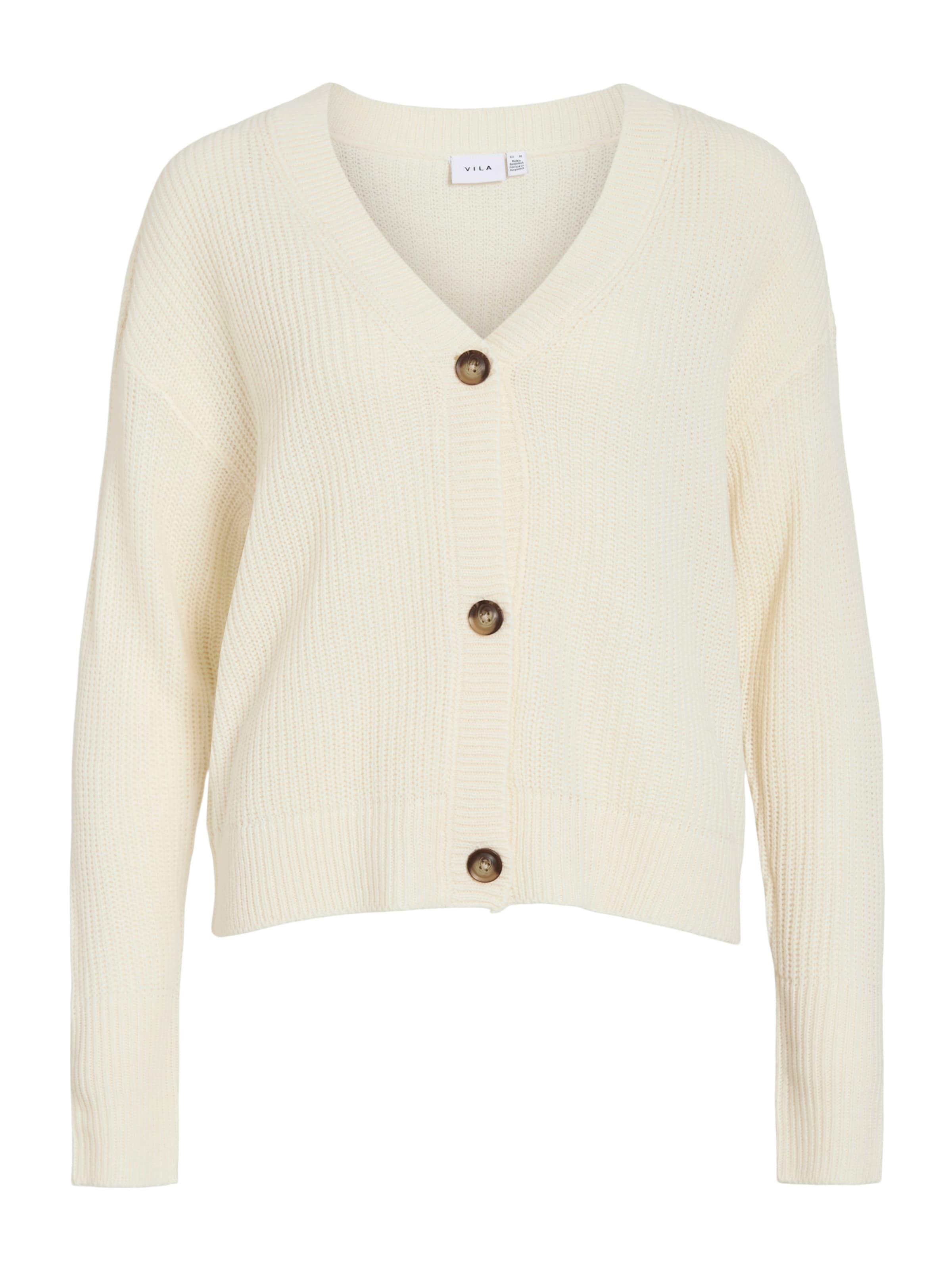 balts VILA Adīta jaka 'VIAVELINE': no priekšpuses