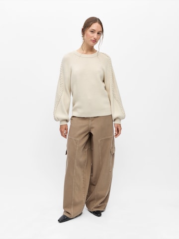 OBJECT Sweter 'OBJHANNAH' w kolorze beżowy