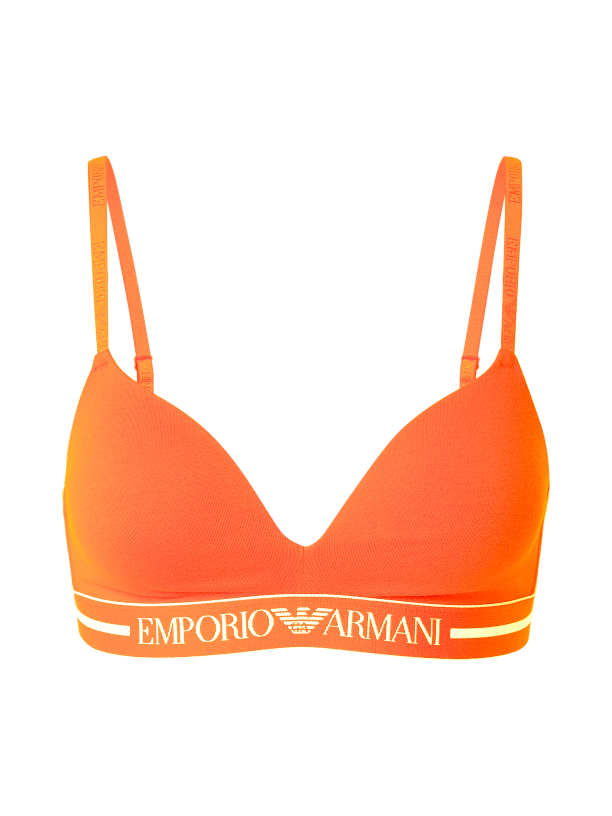 Emporio Armani Треугольник Бюстгальтер 'PADDED TRIANGLE BRA - PADDED TRIANGLE BRA' в Оранжевый: спереди