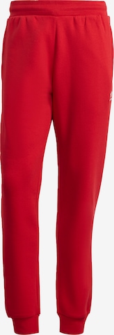 ADIDAS ORIGINALS Tapered Pants 'Trefoil Essentials' in Red: front