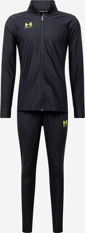 UNDER ARMOUR Trainingspak 'Challenger' in Zwart: voorkant