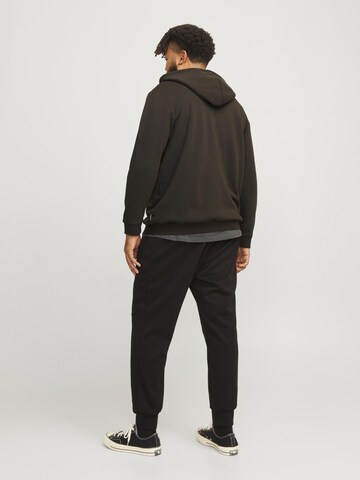 Jack & Jones Plus Sweatjacka 'JJEBRADLEY' i brun
