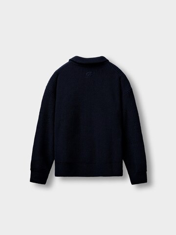 Burocs Knit Cardigan in Blue
