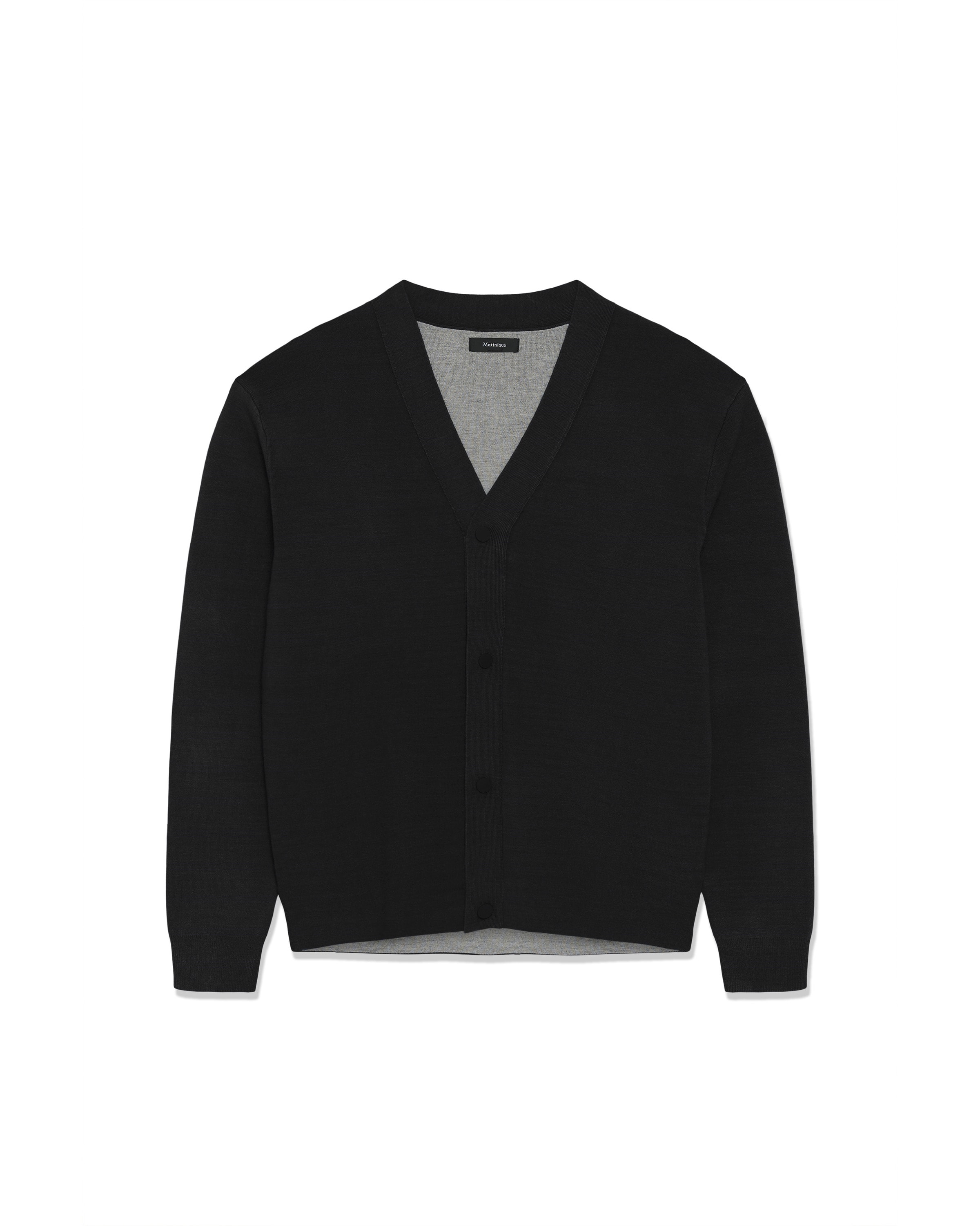 Matinique Knit Cardigan 'MAcardomon' in Black: front