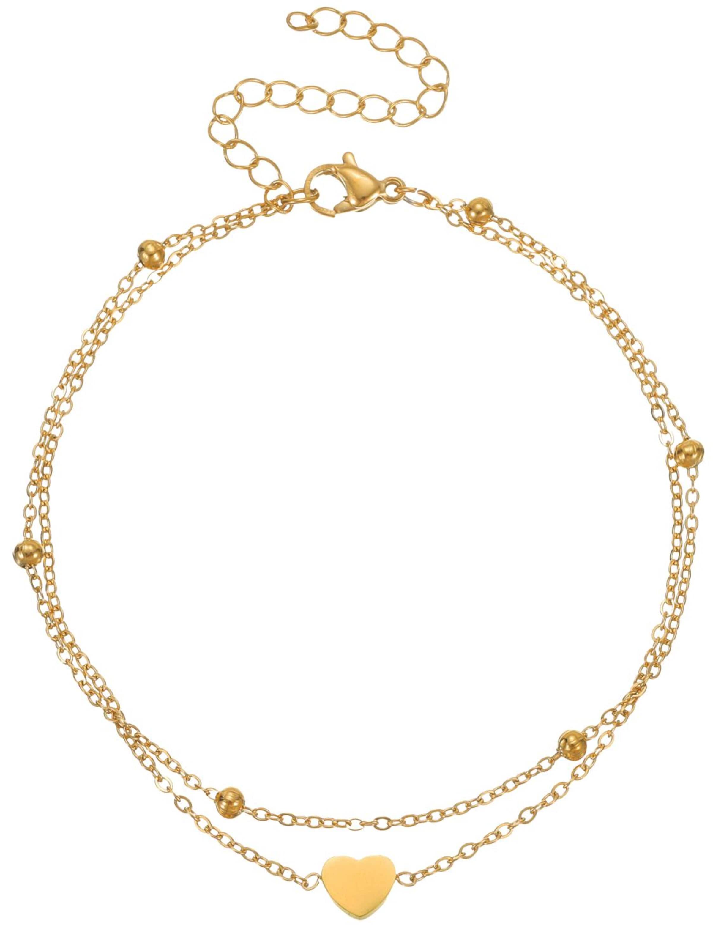 Bijoux de pied 'Gold Heart' Alster Herz en or : devant