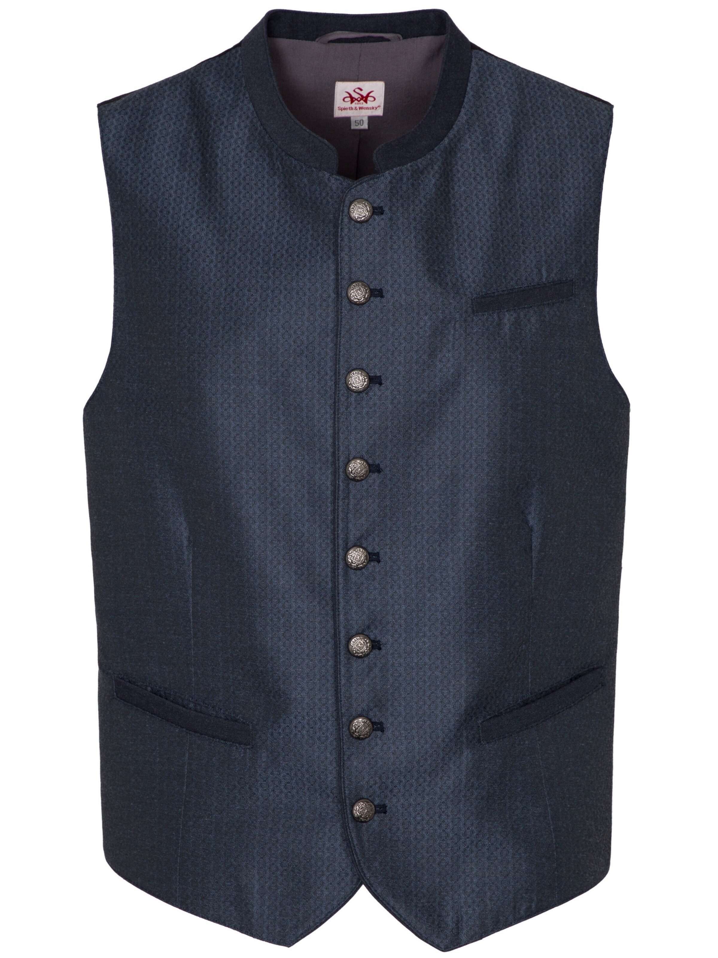 SPIETH & WENSKY Traditional vest in Blue: front