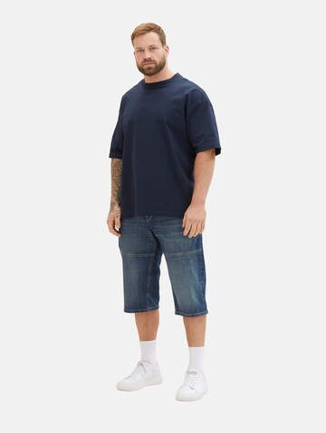 TOM TAILOR Men + Regular Shorts in Blau