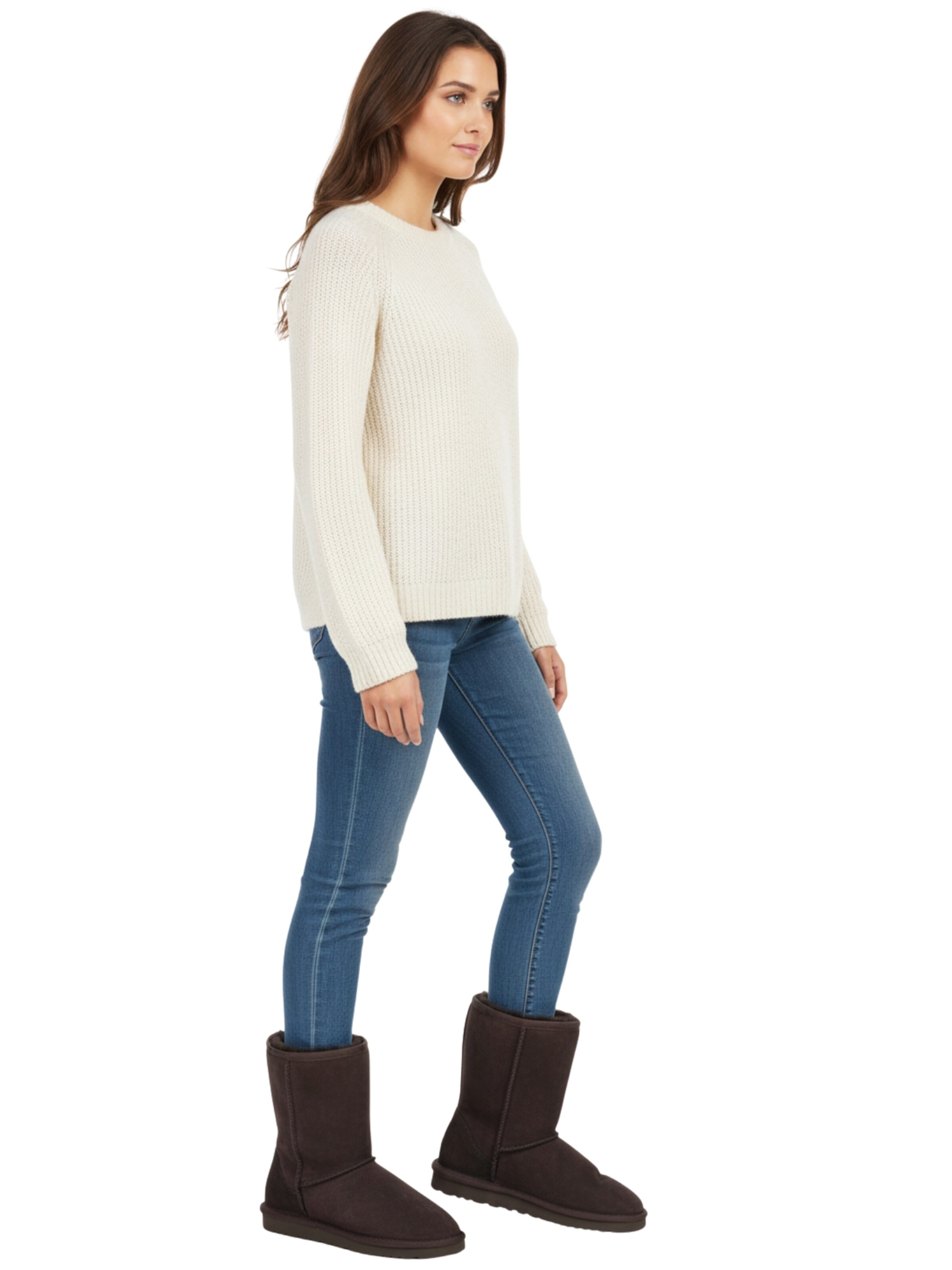 AvaMia Snow Boots 'Fellstiefel AMWB2401 Winterstiefel' in Brown