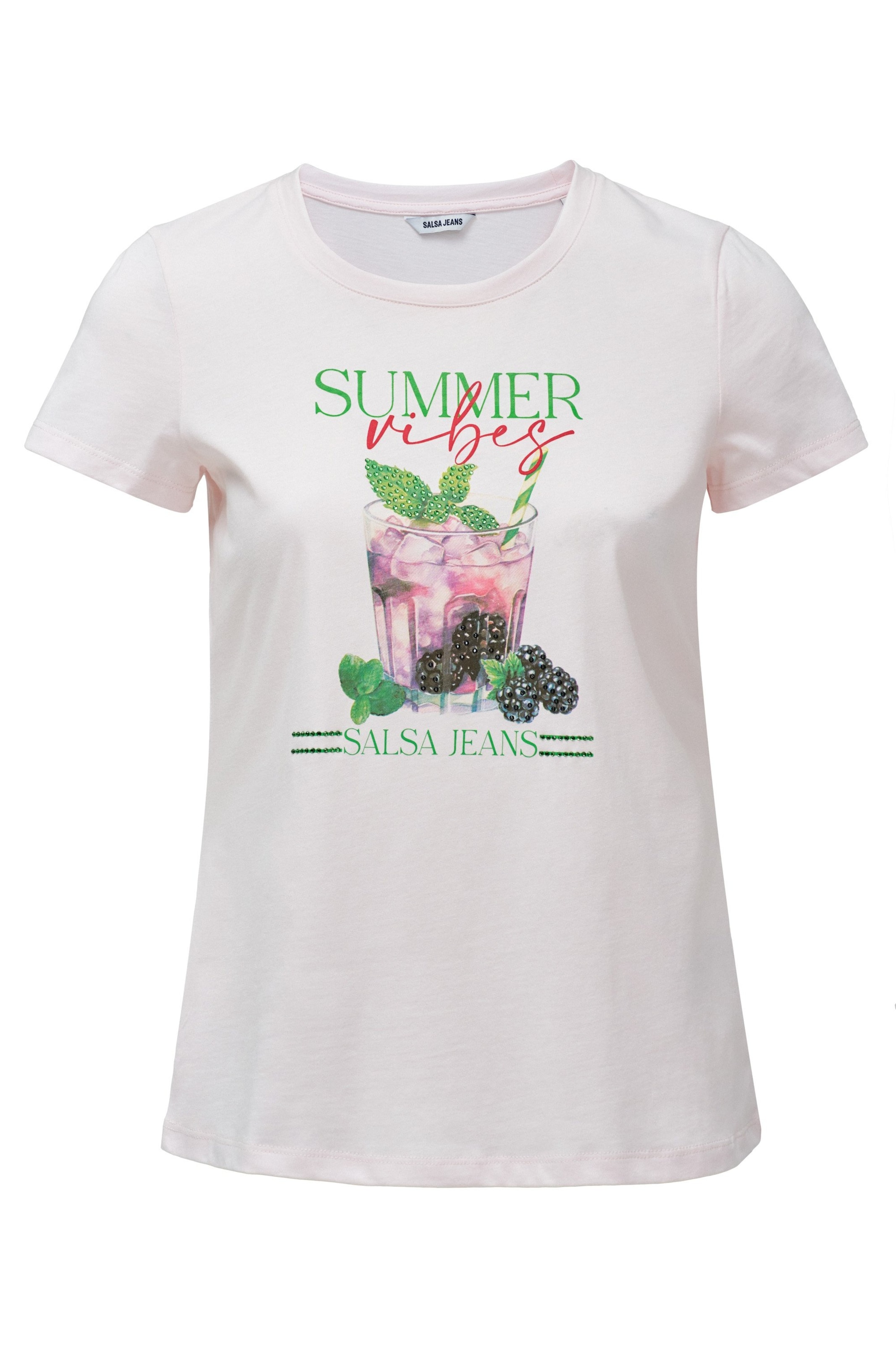 Salsa Jeans T-shirts in Pink: Vorderseite