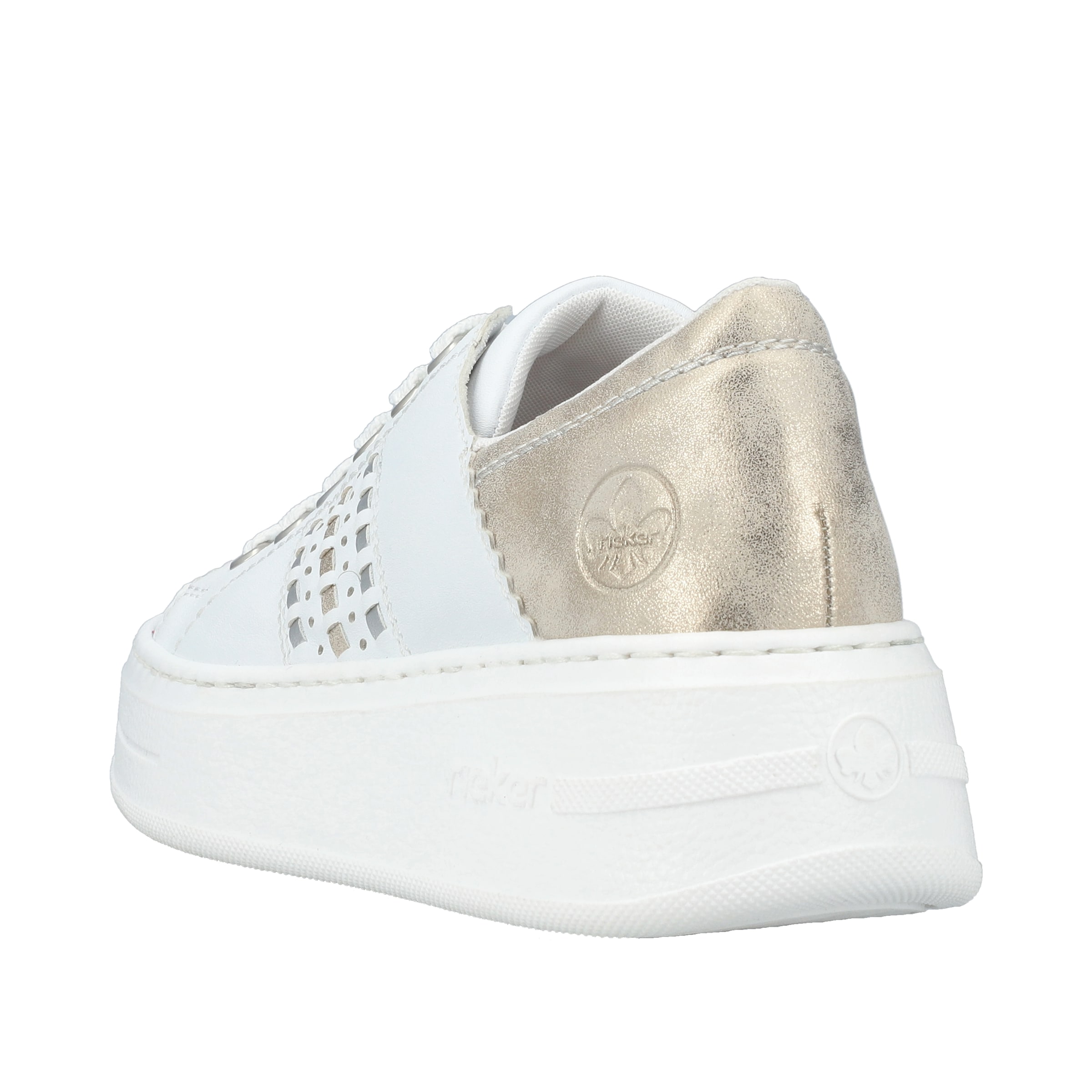 Baskets basses Rieker en blanc