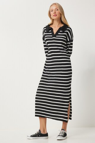 Happiness İstanbul Плетена рокля в черно