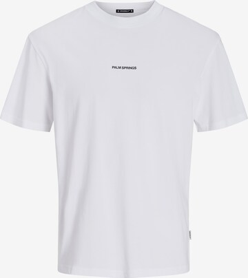 T-Shirt 'Aruba Landscape' JACK & JONES en blanc : devant