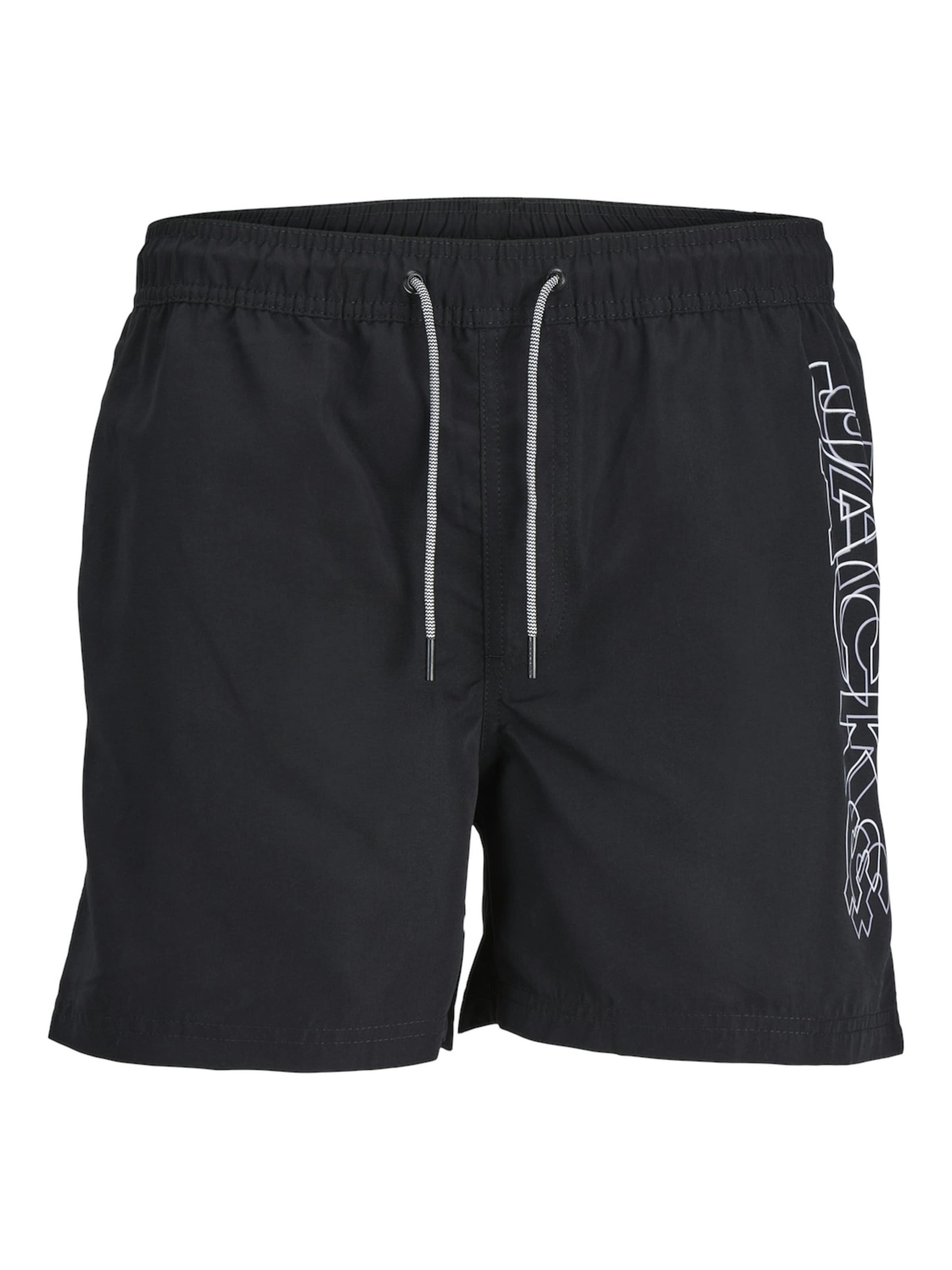 Pantaloncini da bagno 'JJFiji' di Jack & Jones Junior in nero: frontale