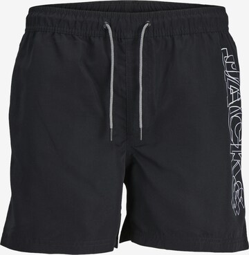 Pantaloncini da bagno 'JJFiji' di Jack & Jones Junior in nero: frontale