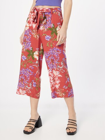 ONLY Wide leg Pleat-front trousers 'NOVA' in Red: front