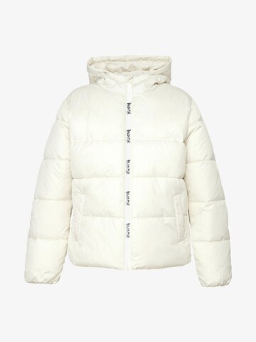 DISCLAIMER Winterjacke 'GRAFFITI' in Weiß: Vorderseite