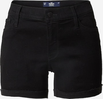 HOLLISTER Slimfit Shorts 'MR 5IN' in Schwarz: predná strana