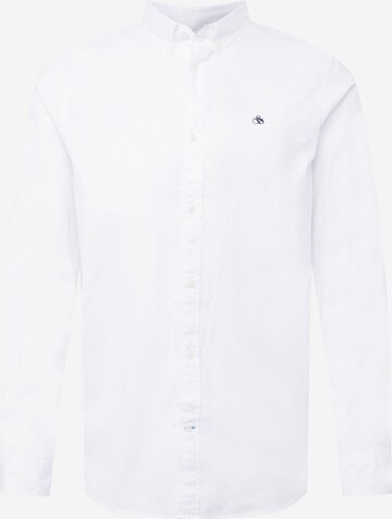 SCOTCH & SODA Regular fit Button Up Shirt in White: front