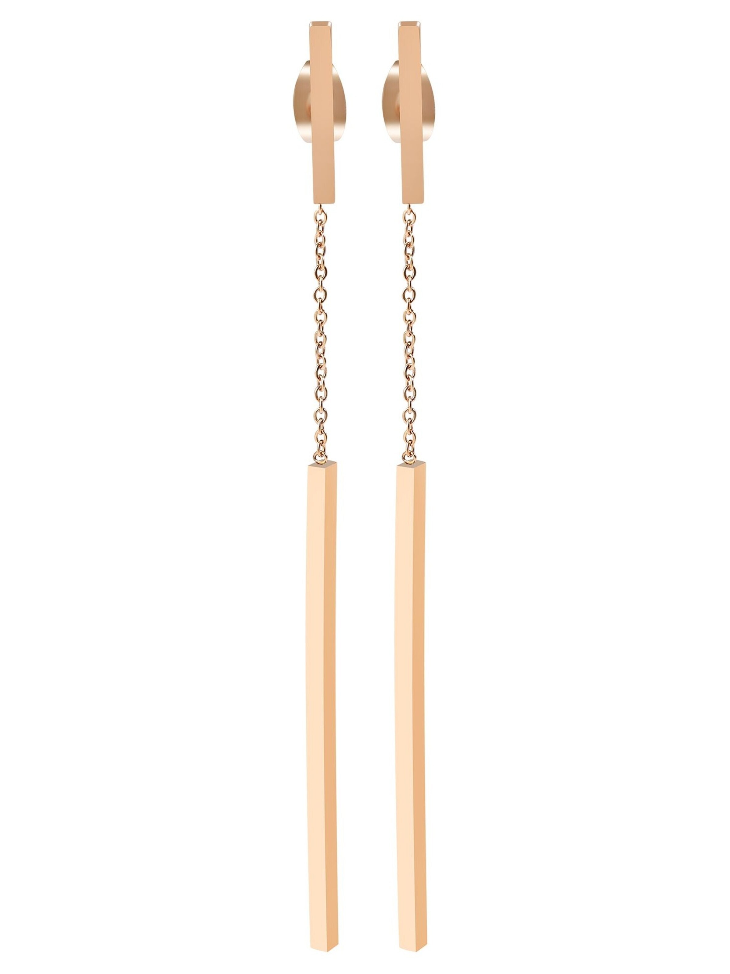 Akzent Earrings 'Vida, langlebig' in Gold: front