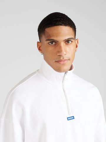 HUGO Blue - Sweatshirt 'Neeler' em branco