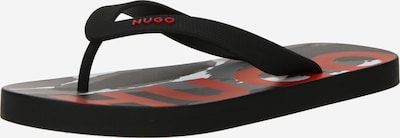 Flip-flops 'Arvel' HUGO Red pe roșu / negru, Vizualizare produs