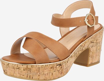 Dorothy Perkins - Sandalias en marrón: frente