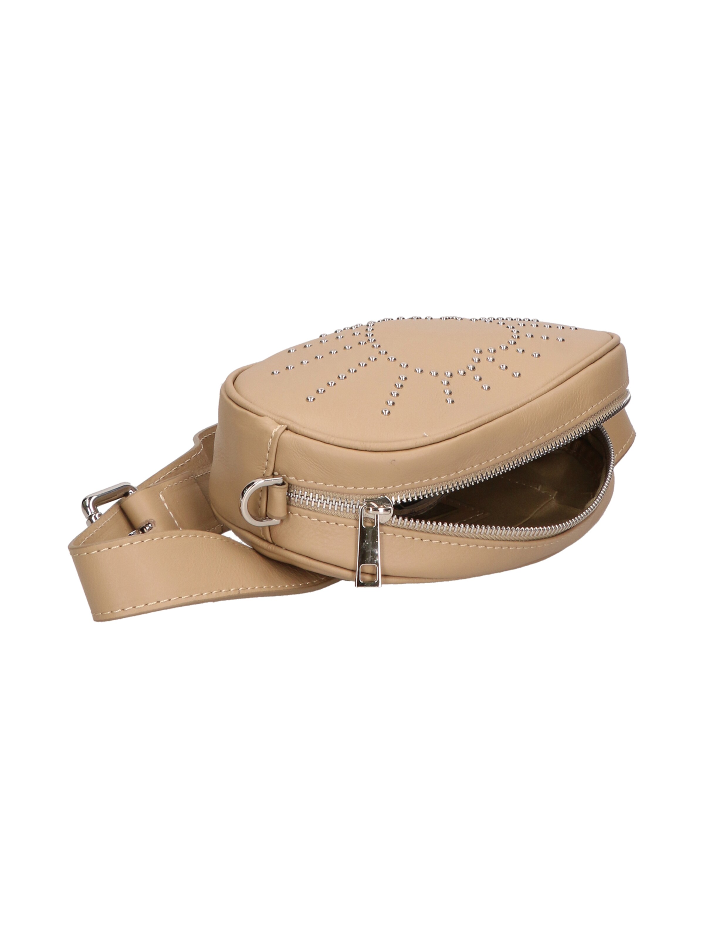 Marsupio 'Marsupio Donna Pelle Sauvage Borchie Elysa - Made in Italy' di Gave Lux in grigio