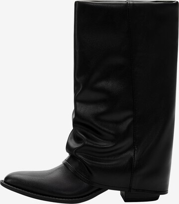 Bottes Pull&Bear en noir : devant