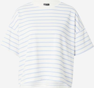 PIECES Sweatshirt 'CHILLI' in hellblau / weiß, Produktansicht