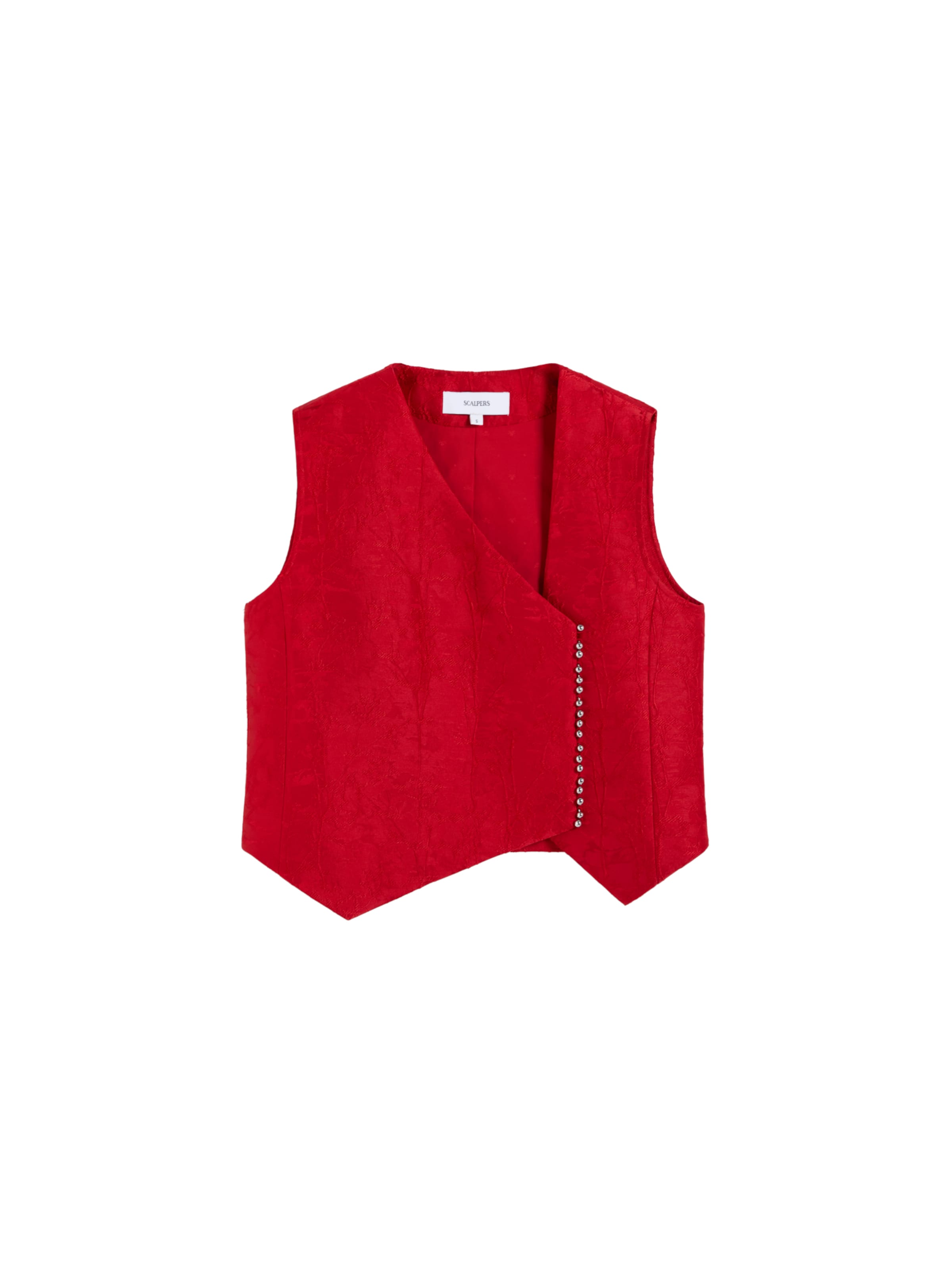 Scalpers Vest ' ' in Red: front