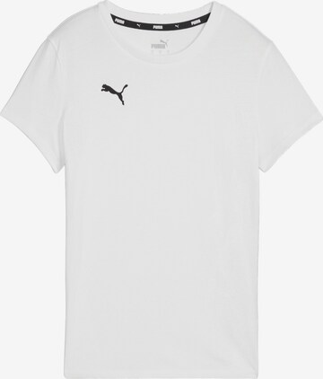 T-shirt fonctionnel 'TeamGoal' PUMA en blanc : devant