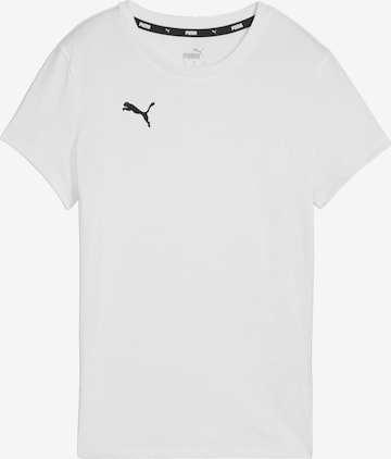 T-shirt fonctionnel 'TeamGoal' PUMA en blanc : devant