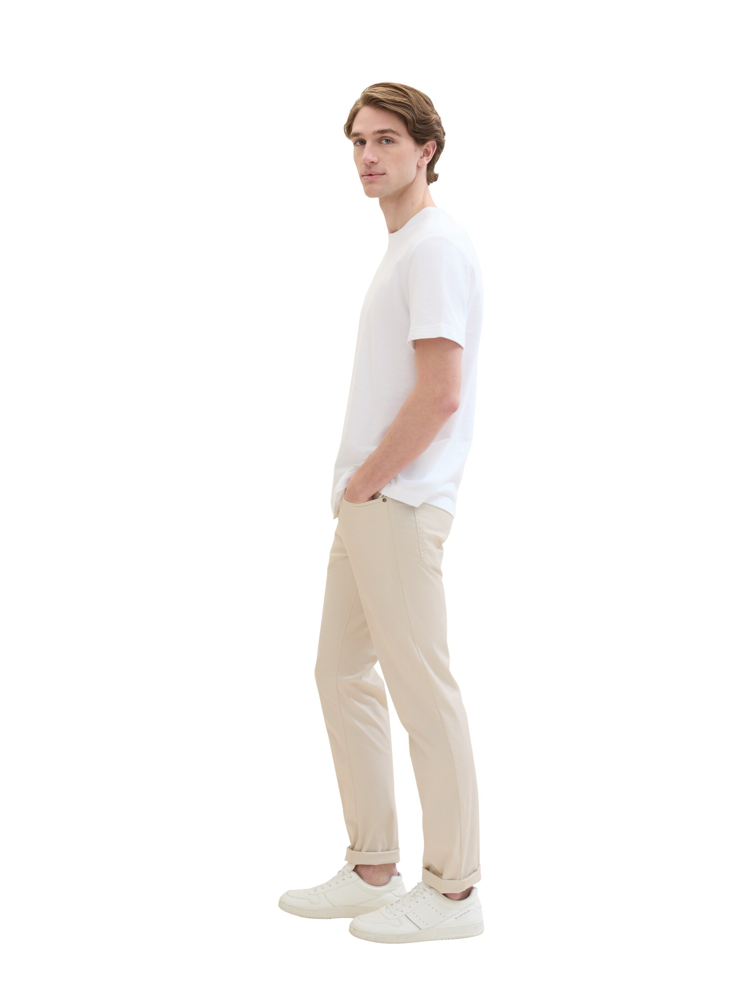 TOM TAILOR Regular Pants in Beige