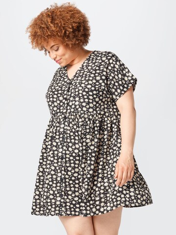 Rochie 'Polly' de la ABOUT YOU Curvy pe negru: față