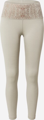 Skinny Pantalon de sport super.natural en gris : devant